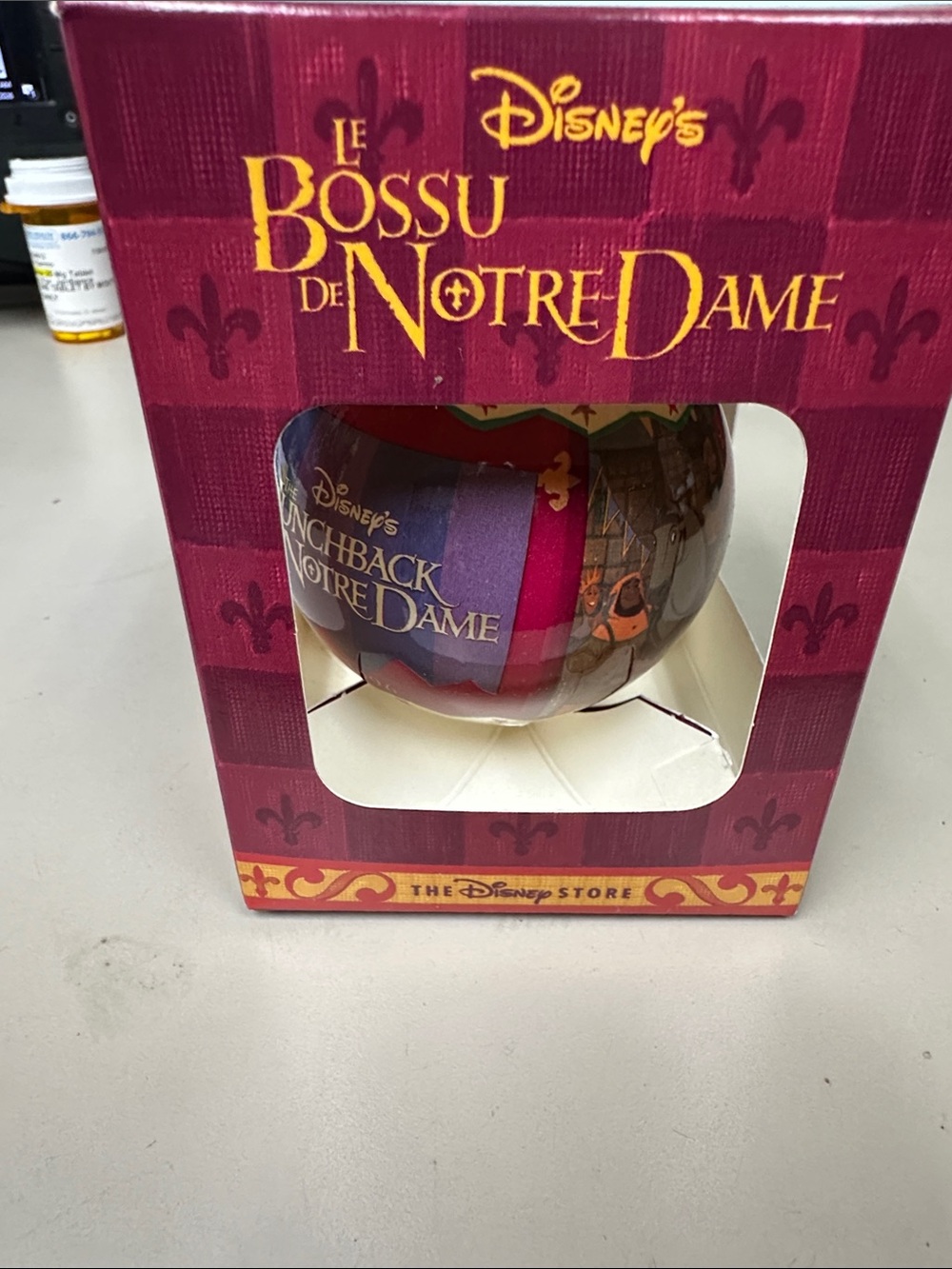 NWTDisney Le Bossu de Notre Dame Purple and Red Decorative Ornament